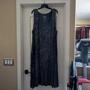 Torrid Blue Mineral Wash Sleeveless Tank Dress Size 5